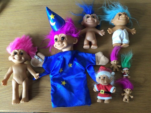 Vintage russ berrie trolls - x,