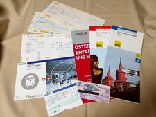 Used tickets, pamphlets