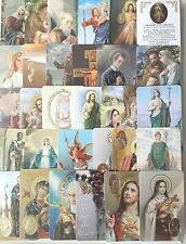 SAINTS & PRAYERS    CREDIT CARD SIZE    Embossed Medal    Made in Italy