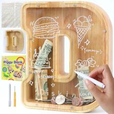 Letter D Money Savings Box for