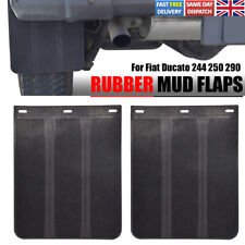 2x Rubber Mud Flaps Splash Guards For Fiat Ducato Motorhome Campervan Mudflaps