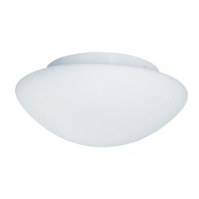 23cm White Finish Metal Flush