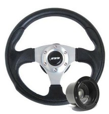320mm Black Leather Steering