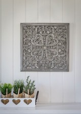 Grey Small Edge Carved Panel