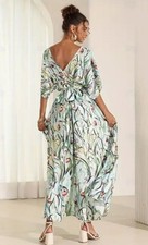 long turquoise green floaty