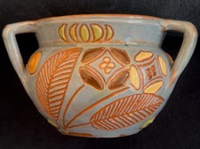 Brannam Barnstaple Pottery Arts And Crafts 3 Handled Vase 1903