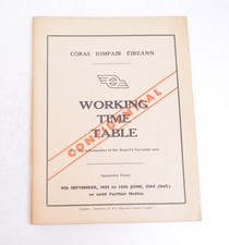 Railway Working Timetable CIE