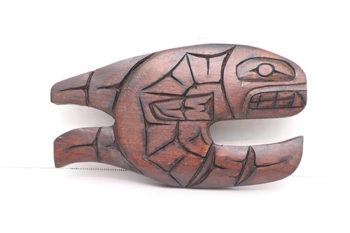 Northwest coast wood carving - wood,