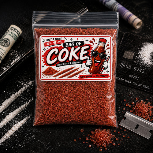 Bag coke sherbet cola - of,