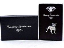 Staffordshire Bull Terrier Badge Staffie English Pewter Lapel Pin Brooch - Boxed