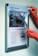 A2 Aluminium Snap Frames Poster Clip Holders Displays Retail Wall Notice Boards 