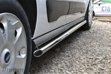 Side Bars For Ford Transit Tourneo Connect LWB 2014 - 2024 Van Tubes Stainless 