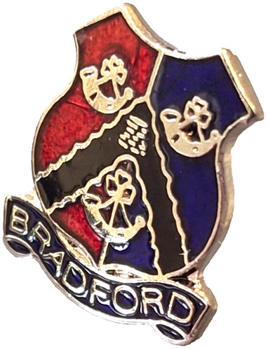 Bradford city small pin - city, badge