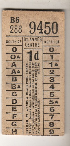Bus tram ticket lytham - tram,