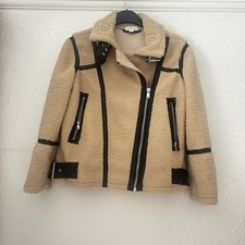Topshop Beige & Black Teddy
