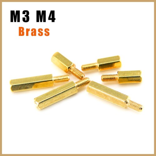 Male female brass - m3, hex