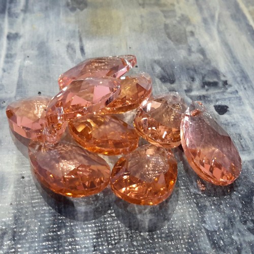 Faceted teardrop glass - faceted,