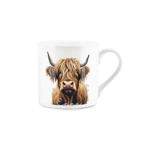 Highland cow mug - cow, name