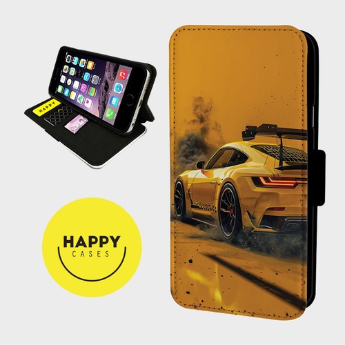 Yellow sports car racing - sports,
