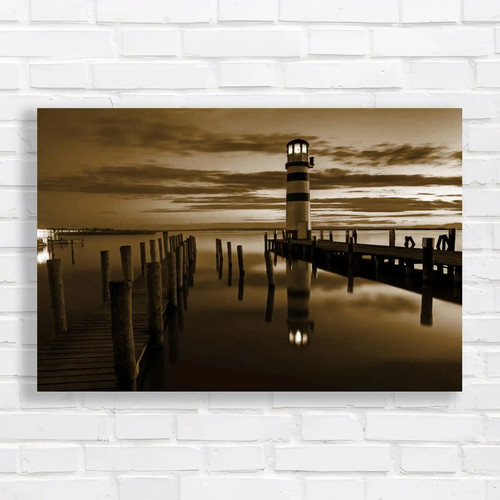 Lighthouse water jetty - on,