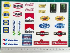 28x RC Radio control car decals / stickers, Quality vinyl, laminated