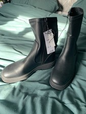 George By Asda. Black  Zip Up Boots. New With tags. Wrong Style Bought. Size 8