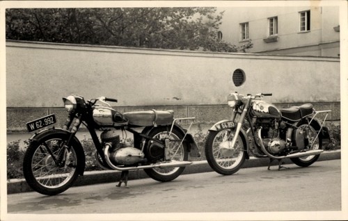 Photo postcard motorcycles - postcard,