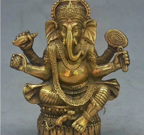 Bronze ganesha statue - bronze, ganapati