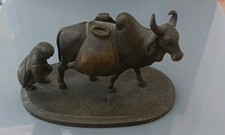 Vintage Brass Water Buffalo