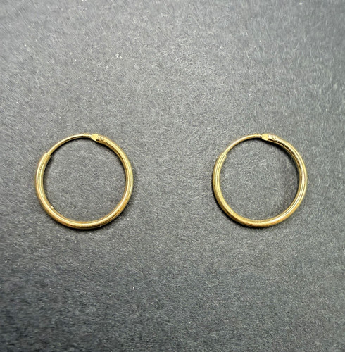 9ct yellow gold ladies sleeper - 9ct,