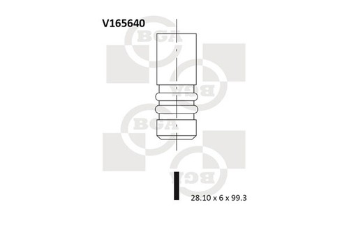 Bga v165640 inlet valve for - bga,