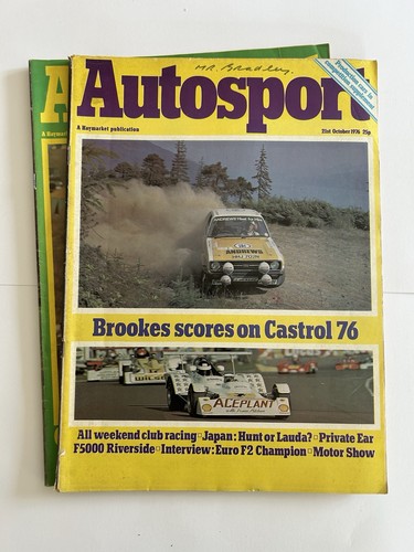 Autosport magazine october - x,