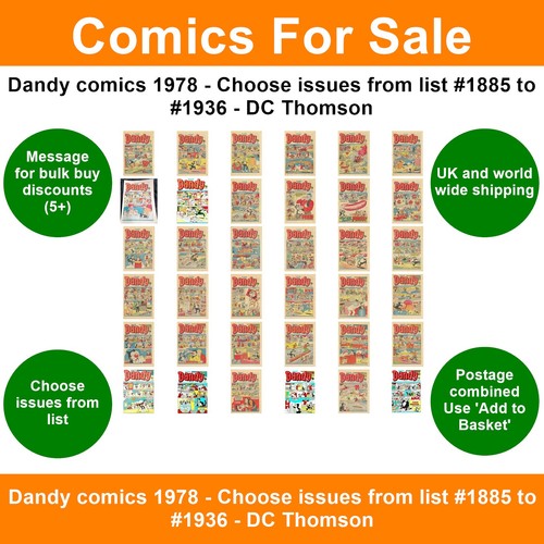 Dandy comics 1978 choose - dandy,