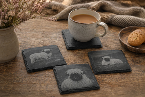 Valais blacknose sheep slate - valais,