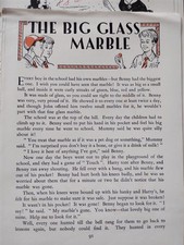 Sk191 Ephemera 1950s short Story The Big Glass Marble
