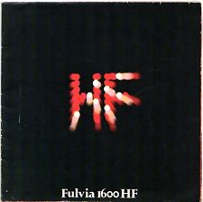 Lancia Fulvia 1600 HF 1971-1973 UK Market Multilingual Sales Brochure Inc. Lusso