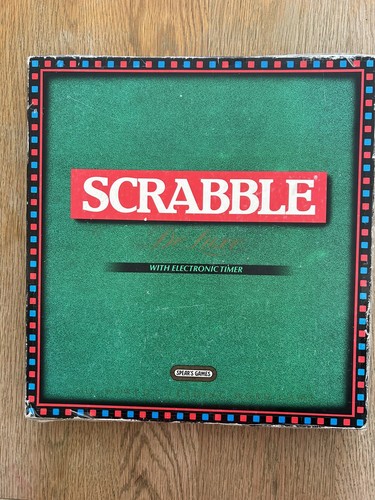 Scrabble deluxe board game - scrabble, set
