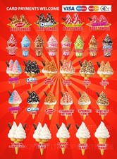 soft serve ice cream menu SIGN