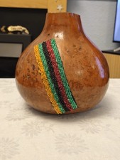 Vintage Authentic African Gourd Vessel