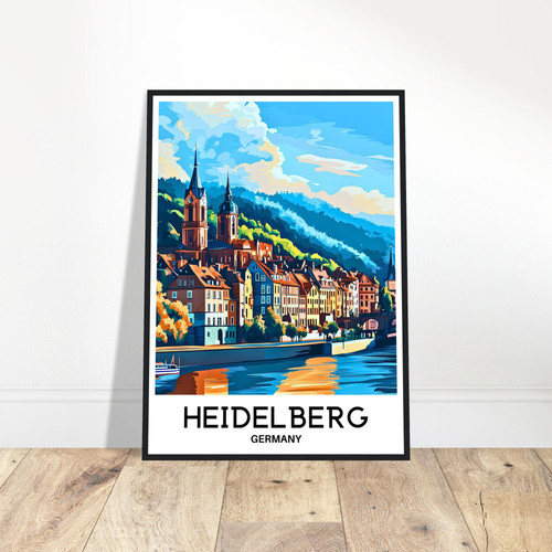 Heidelberg travel print poster - heidelberg,