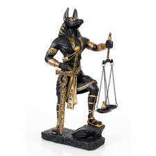 Egyptian Anubis Statue Holding