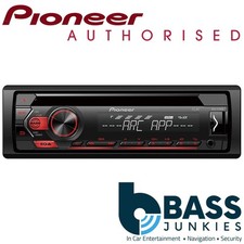 Pioneer DEH-S120UB CD MP3 USB AUX RCA Car Stereo Radio Player RED Display