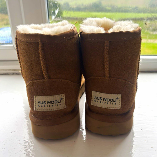 Aus wool women brown - brown, suede