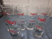 6  X Pimm's Smirnoff Gordon's Captain Morgan Spiced Gold Hi Ball Glasses -17cm