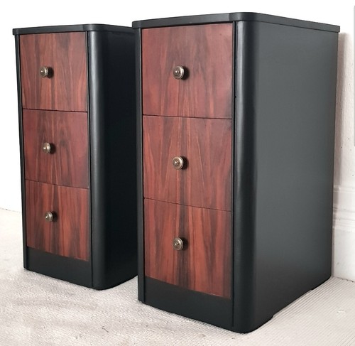 Pair art deco walnut - of,