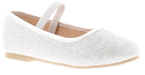 Girls glitter ballet pumps - girls,