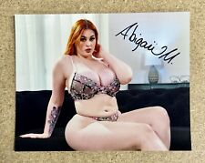 Abigail Morris Busty Redhead Adult Star Signed 8X10 Photo Model Dancer AVN