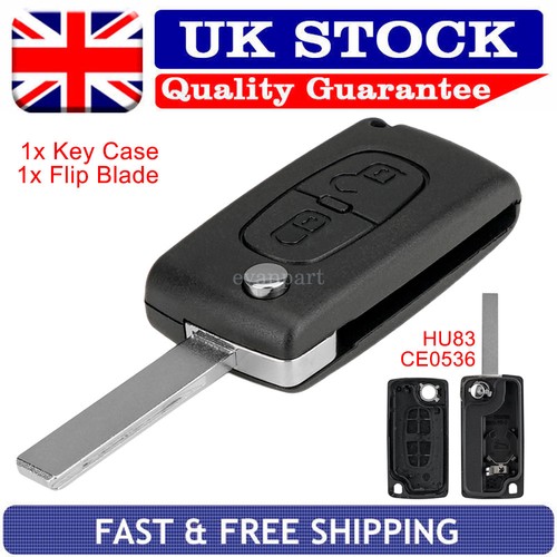 Flip remote key fob - key,