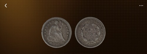 1855 seated liberty - 1855,