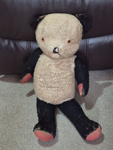 Vintage panda teddy bear - vintage,